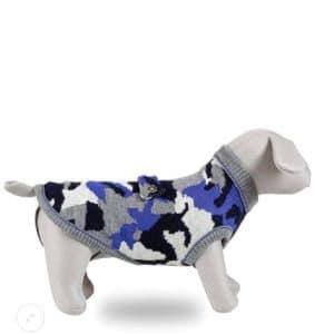 1138 – MAGLIONCINO PER CANI RAMBO- MIMETICO BLU TG 45CM
